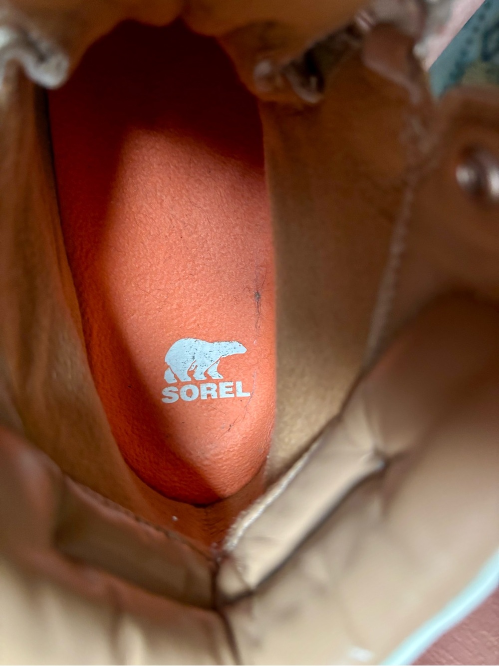 Sorel Women's Kinetic Tawny Buff Tan Orange Conquest Boot Waterproof Size 8.5 - Picture 9 of 9